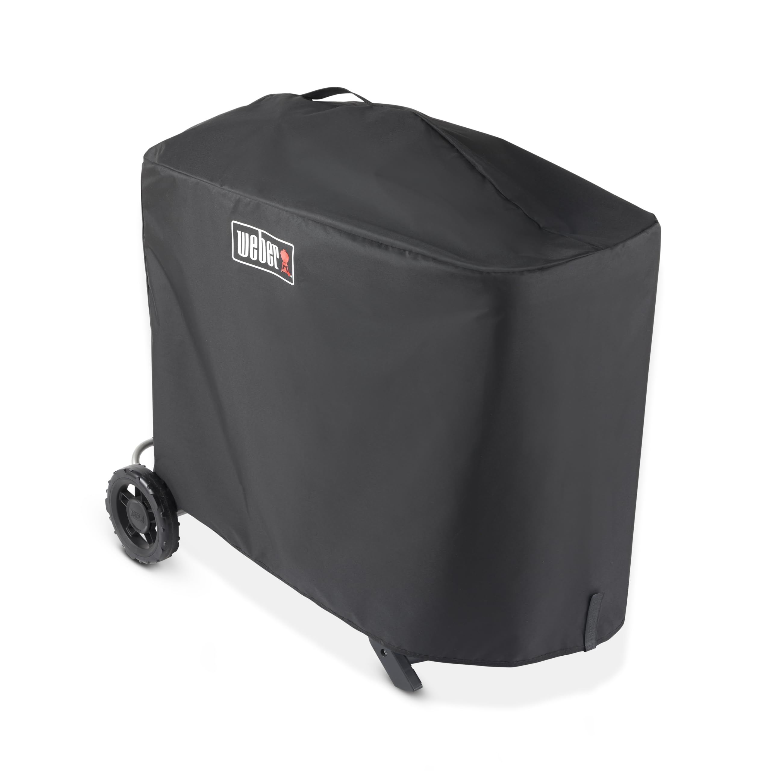 Weber Premium Grill Abedeckhaube für den Traveler Gas Grill, atmungsaktiv UV- & wasserbeständig, Schutz for Wind & Wetter, mit Klettverschluss zum Befestigen - Schwarz (7770)