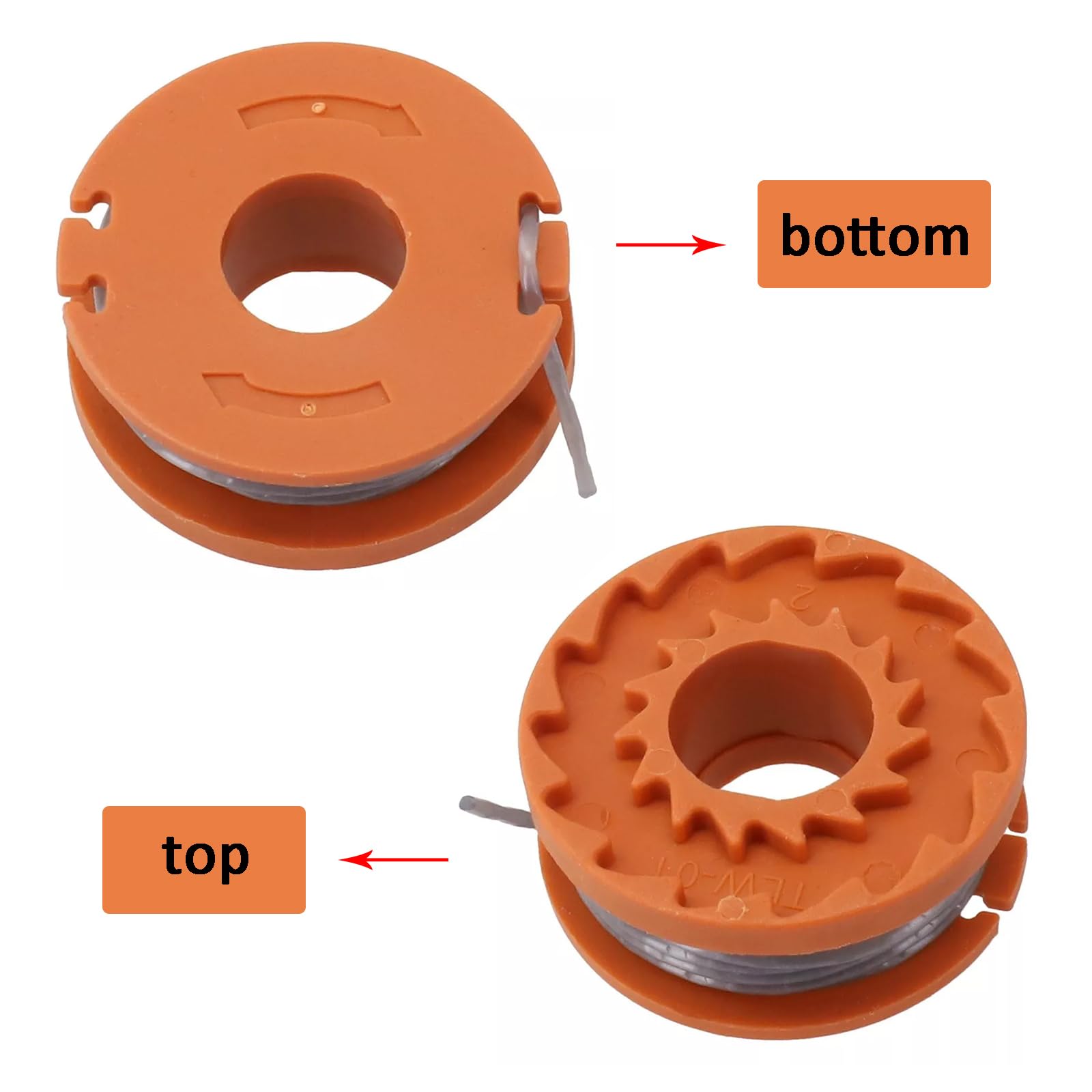 Fadenspule Mit Abdeckung Für McGregor MCT1825 Rasentrimmer – 2,5 M Schnur, 1,5 Mm, 6 Sets