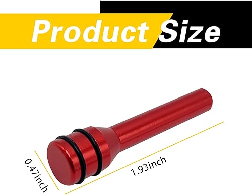 Miniatura 2 de ZBGUN 4 pomos para cerradura de puerta de automóvil, 1.92 x 0.47 pulgadas, pasadores de modificación de bloqueo de puerta interior automotriz,