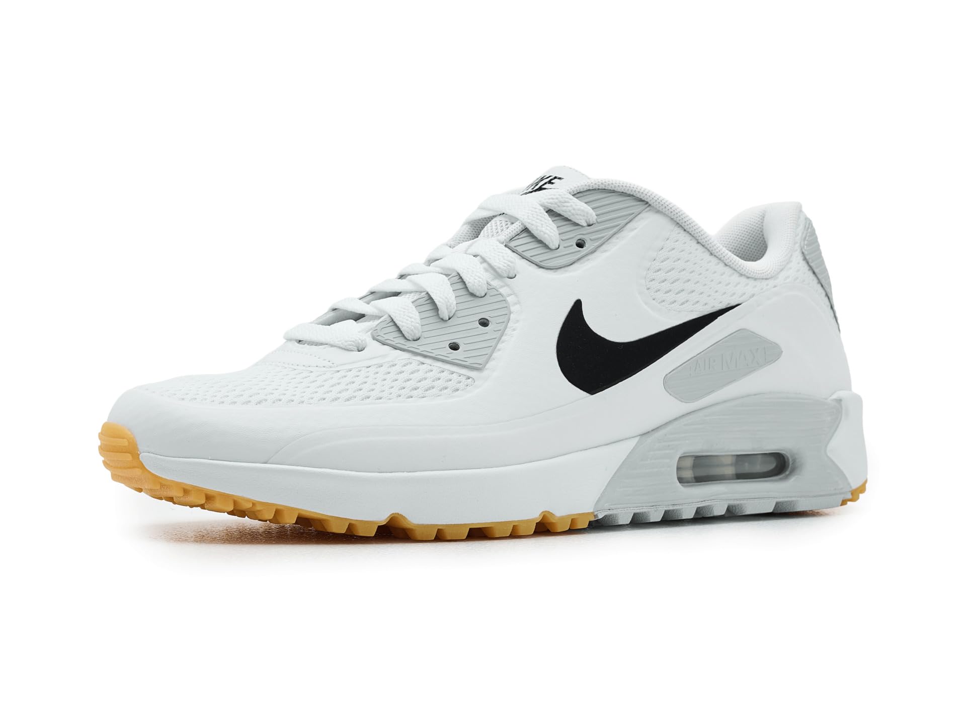 Air Max 90 G Golf Shoes (HV9305-102, White/Black)