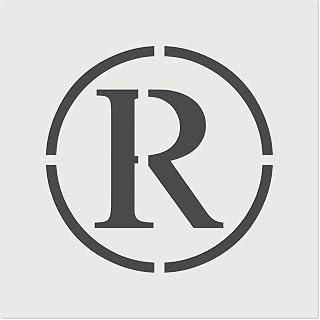 Registered Trademark Symbol Wall Cookie DIY Craft Reusable Stencil - 3.5 Inch