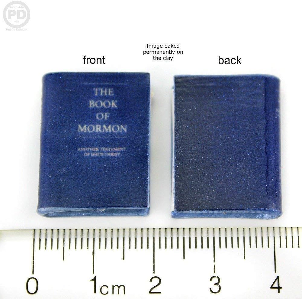 Book of Mormon Clay Mini Book Framed Ornament Home Wall Room Decoration Favor Trinket Trim