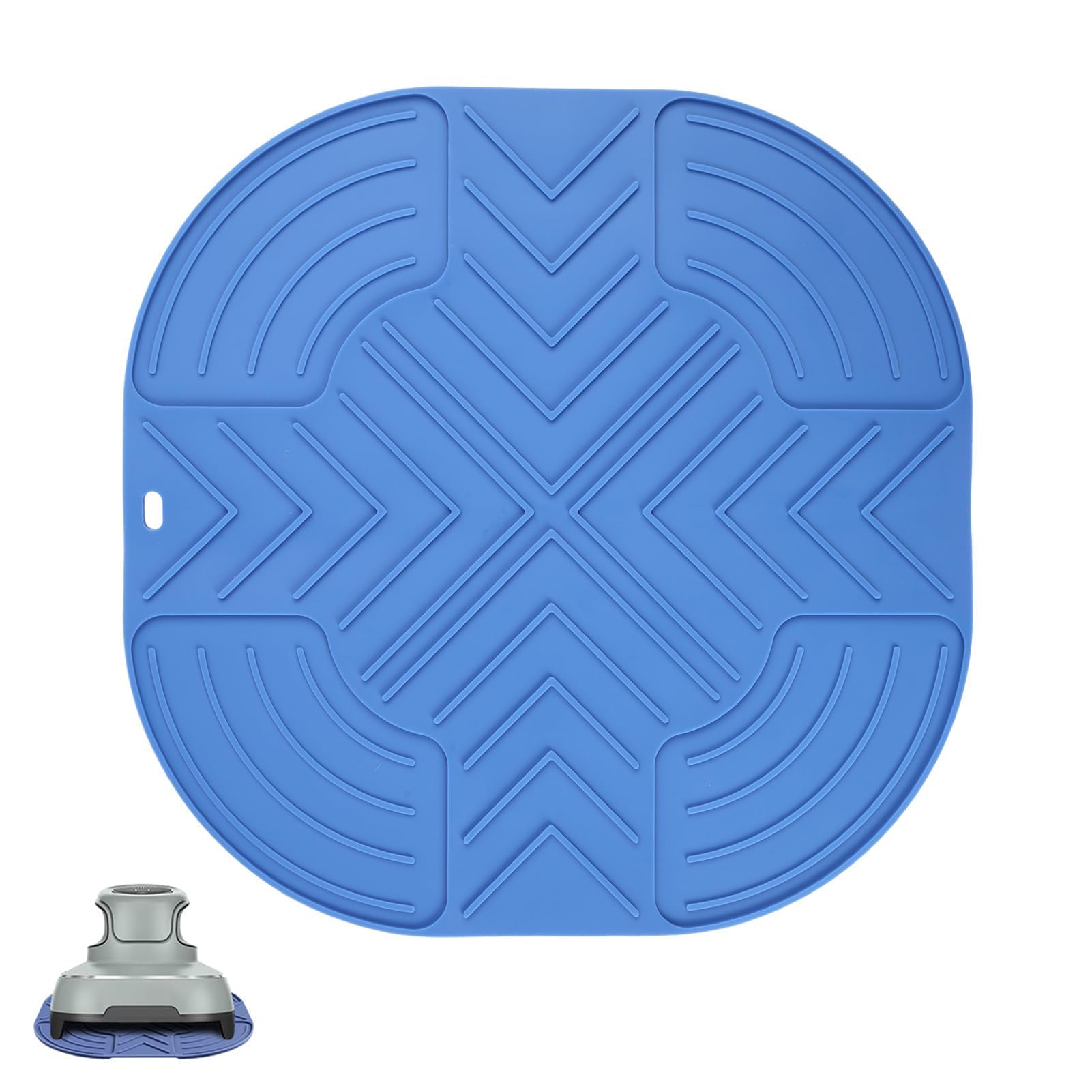 Air Fryer Silicone Trivet Mat, Heat-Resistant Non-Slip Kitchen Counter Protector, Durable Worktop Pad for Ninja Crispi FN101