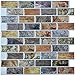 Art3d 12" X 12" Peel & Stick Kitchen/Back Splash Wall Sticker, Faux Ceramic Tile Design