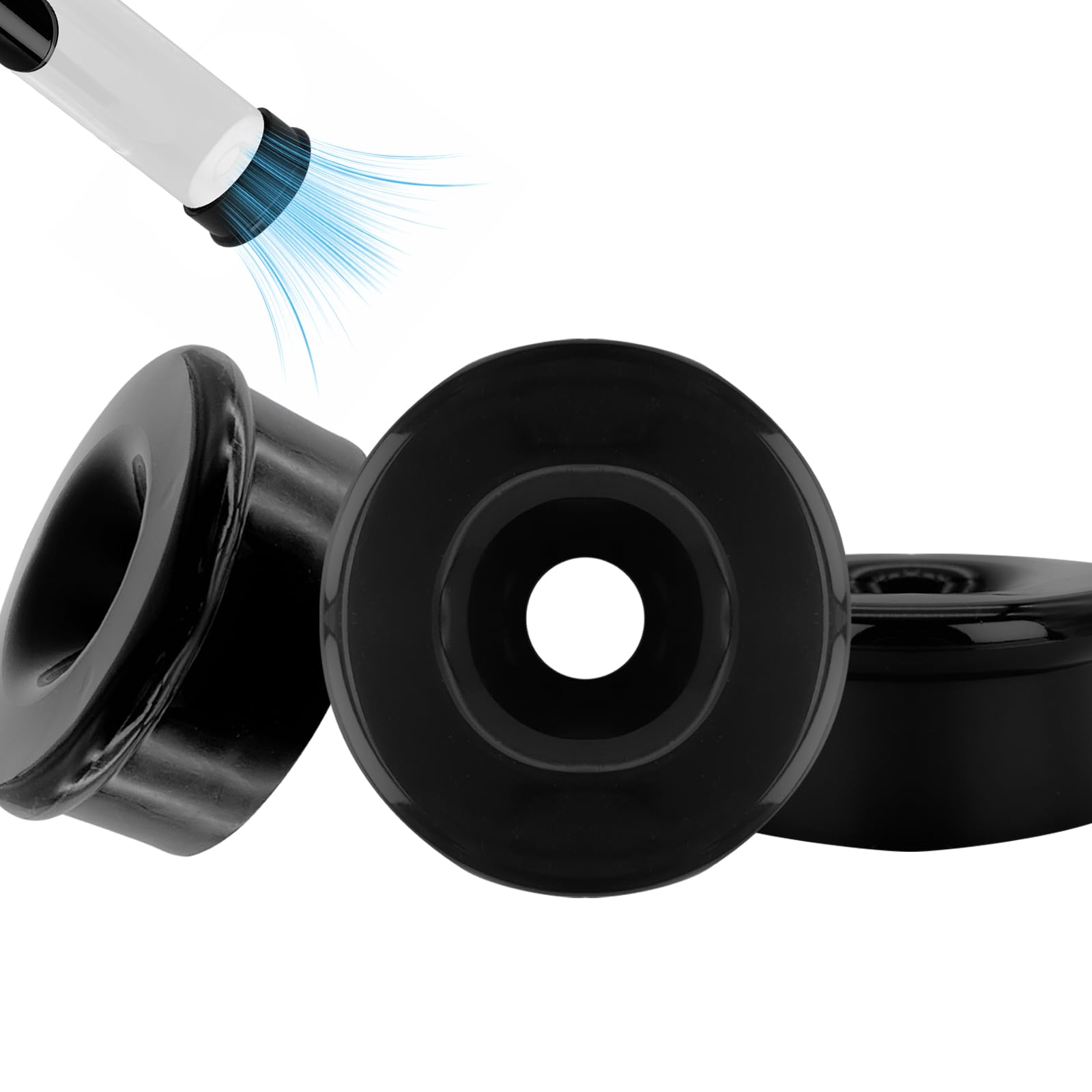 Pompes à Pénis Pompe à Pénis Manchette Noire en Silicone Pompe à Pénis Embout 3 Pièces pour l'Agrandissement de la Pension Extension du Pénis Super Seal Manchettes Pompe à Vide pour l'Homme