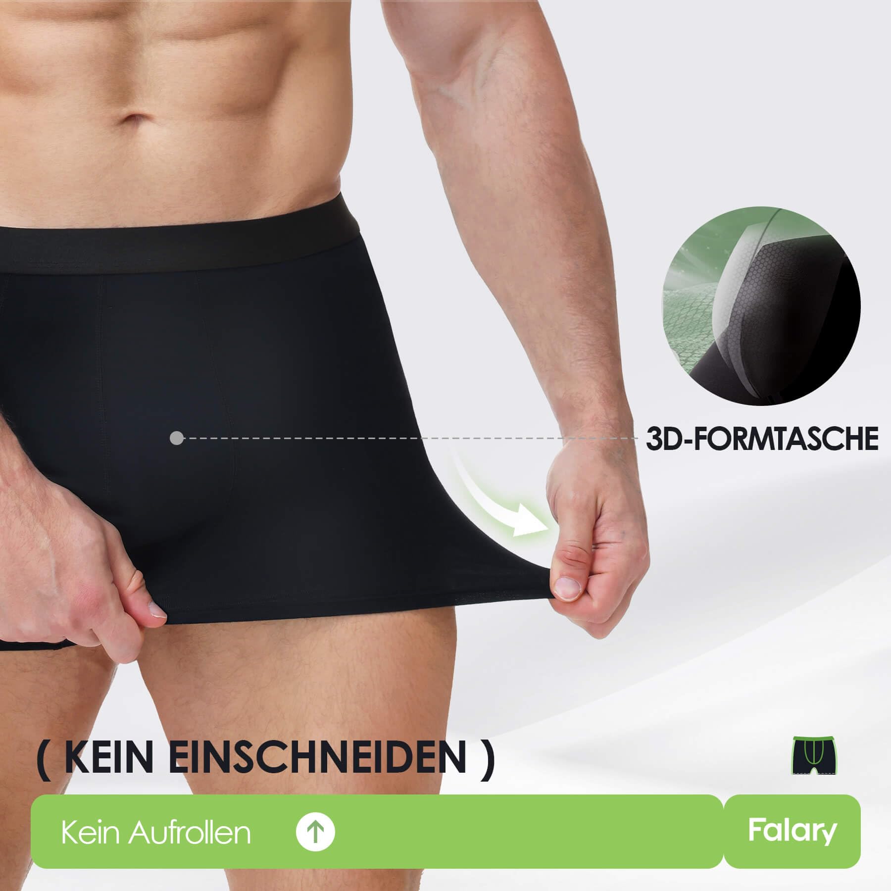 FALARY Boxer Uomo bambù 6/12 Paia Intimo Uomo Morbido e Traspirante | 92% viscosa di bambù, 8% elastan, morbido, traspirante, assorbe l'umidità, non si arrotola, senza etichetta
