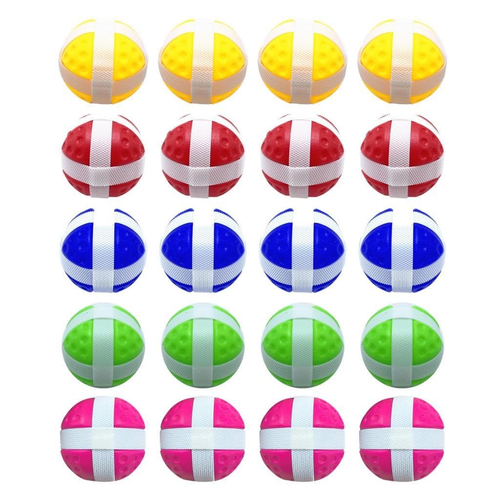 Sharplace 5X 20x Pelotas de Golf Pegajosas Juguete Deportivo para Adolescentes Al Aire Libre Resistente para Interiores Portátil para Telas Tablero con P