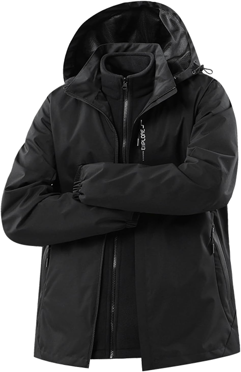 [dvbfvjei] アウトドア タクティカルジャケット 裏起毛 メンズ 防風 防水 登山服 マウンテンパーカー 多機能 アウトドア