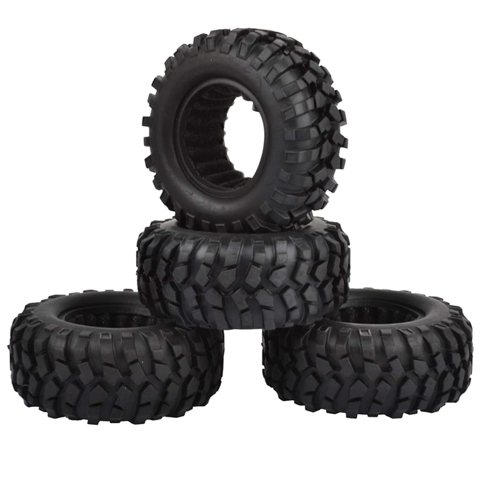 KINGCOO Pneumatici RC per auto, 4 pezzi RC Crawler in gomma da 1,9 pollici, per 1:10 RC Rock Crawler Parti per Axial SCX10 D90 TF2 TRX4 Tamiya Gen8 (96 mm)
