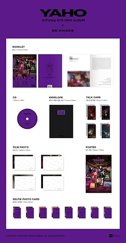 N.Flying Yaho/6º mini álbum aleatorio ver CD+80p folleto+1p tarjeta de conversación+4p set de fotos de película+1p Selfie PhotoCard+seguimiento Kpop