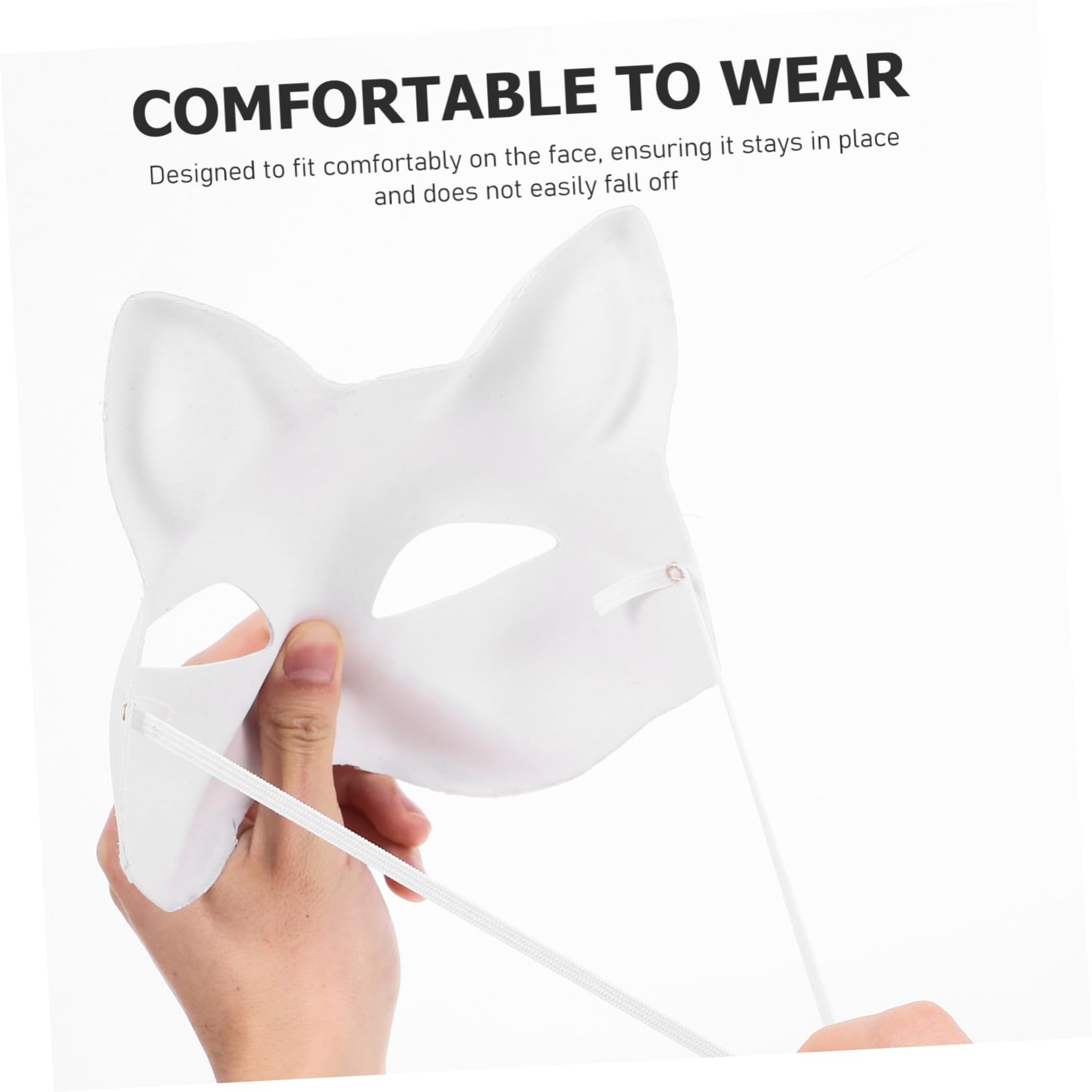 Katzen Gesichtsmaske Bausatz 1 Satz Papier, Filz, Mull und Kunststoff