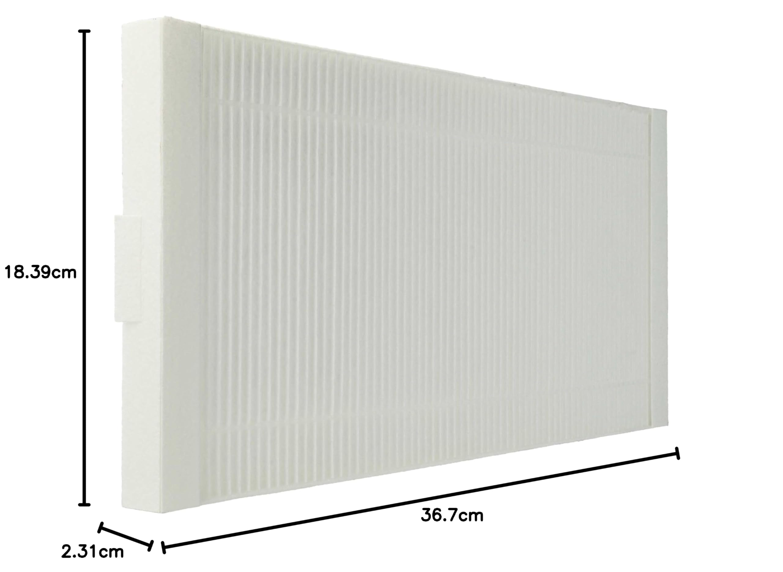 vhbw 4x Filtro polen reemplaza Stiebel Eltron 231332, FMS F7-2 para unidad ventilación - Filtro aire F7 Blanco