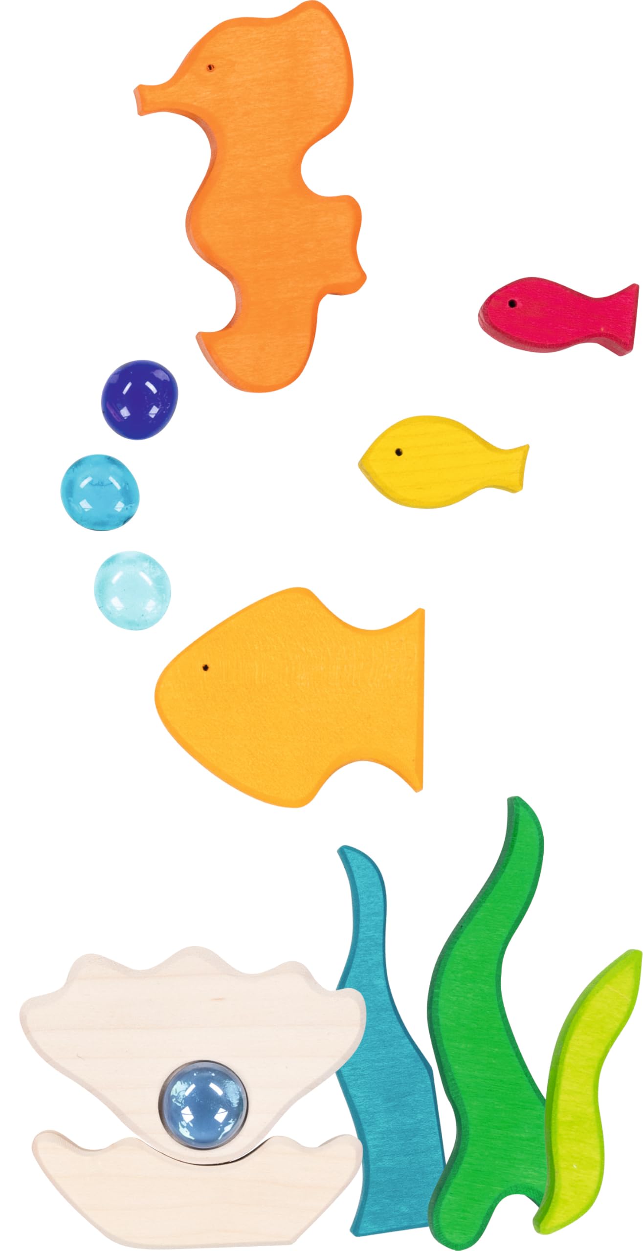 goki Evolution 58341 - Puzzle de Paisaje con Luces Marinas de Madera y Cristal para niños, fomenta la Creatividad y la imaginación, Juguete Educativo sostenible, Fabricado en Europa, Juego de 30