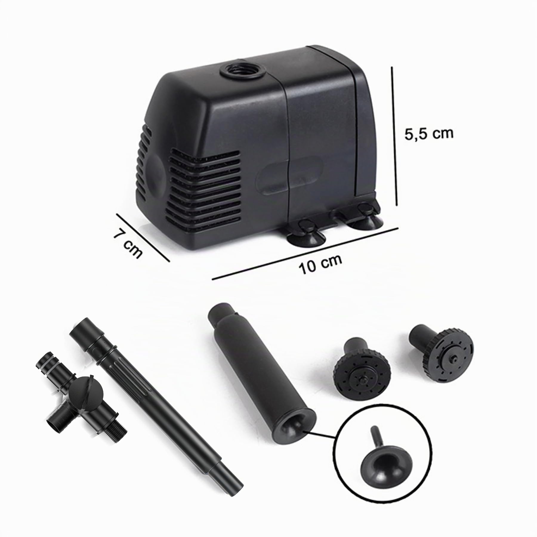 Forever Speed 800L/h Springbrunnenpumpe Wasserspielpumpe Teichpumpe Fontäne Wasserpumpe Fontäne Gartenpumpe Bachlaufpumpe