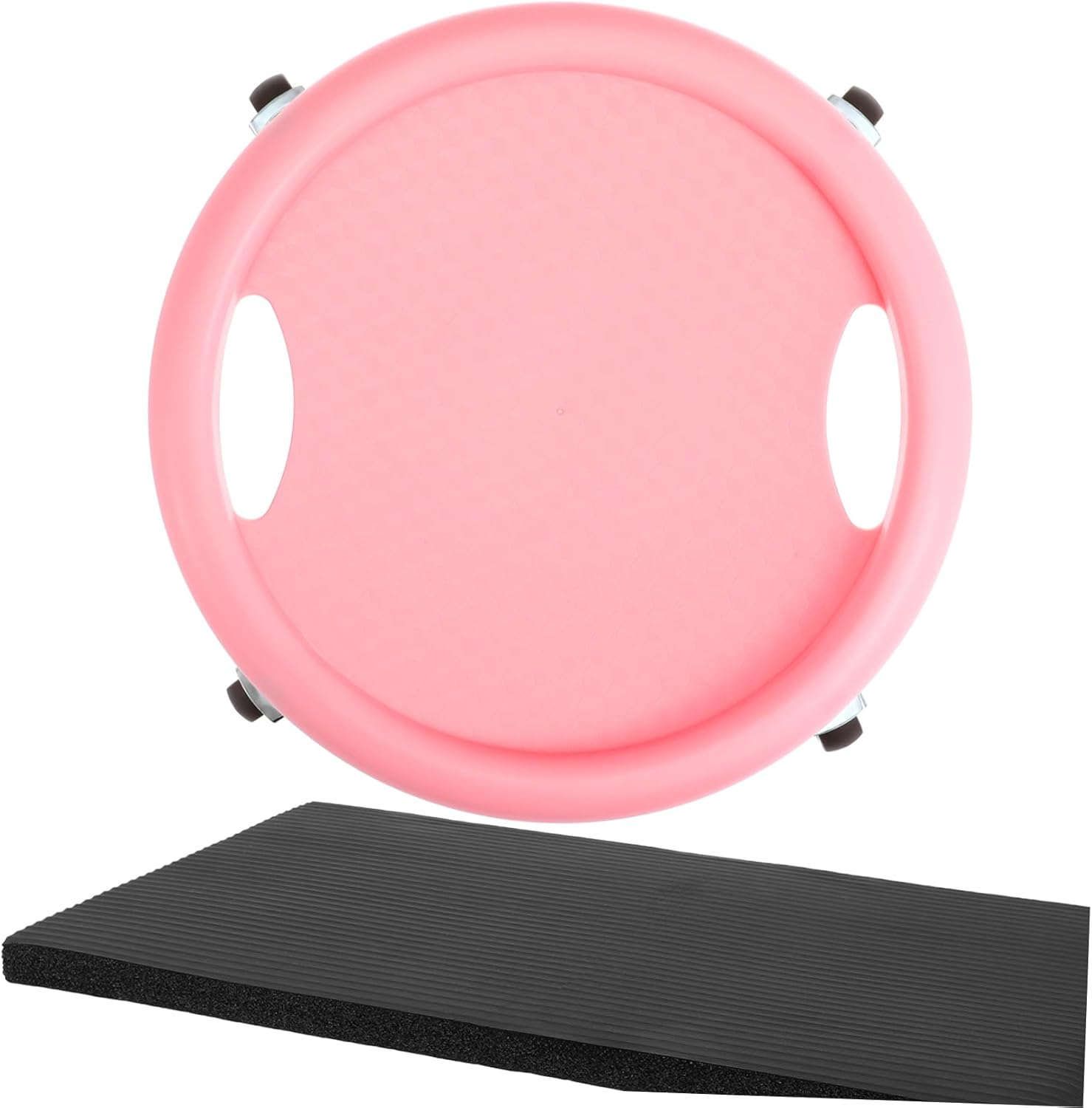 Kisangel Ab Roller Wheel for Women Four Wheeled Abdominal Exercise Equipment with Knee Mat Quiet Stable Design for Home Workouts Enhanced Flexibility Comfort Heavy Duty Performance