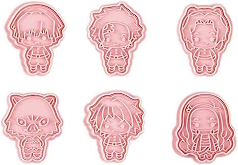 Amazon 6点セット For 鬼滅の刃クッキー型 3d For鬼滅 3d クッキー型抜き For 炭治郎 善逸 禰豆子 伊之助 義勇 胡蝶製菓用品 6種類 プレスタイプ キッチン お弁当 手作り 可愛い お弁当 手作り キッチン 家庭用 6 クッキー型 オンライン通販