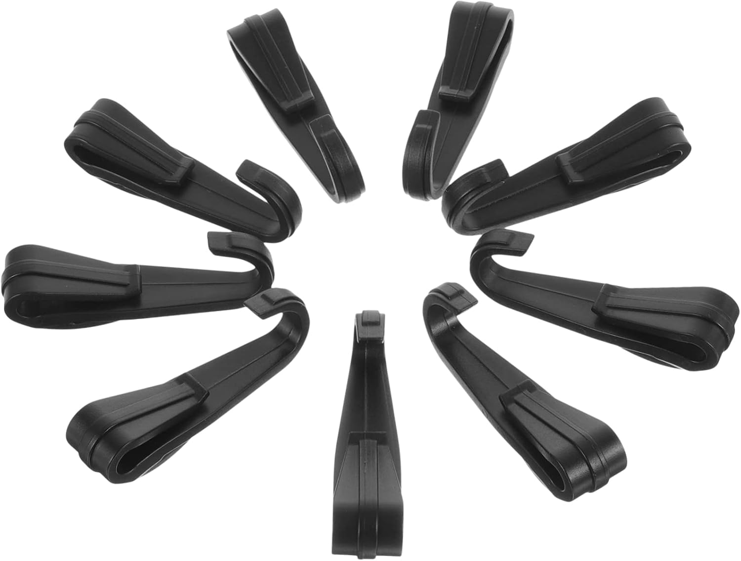 12Pcs Black Plastic Headlamp Hook for Hard Hat Helmet Clip