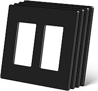 Vista 13 de CML - Placa de pared decorativa sin tornillos, 2 cubiertas de salida de bandas, paquete de 4 placas decorativas para interruptor de luz, cara lisa