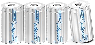 CR123A Battery CR17345 3V 1500mAh Lithium Battery CR17335 DL123A CR123 Batteries for Security Device (4PCS)
