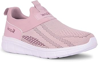 Liberty LEAP7X BOSTER-L2E Sports Shoes for Women with Knitted Upper | EVA Sole, Slip-on Style| Memory Foam Insole | Comfortable Footbed | Walking, Gym & Outdoor Wear