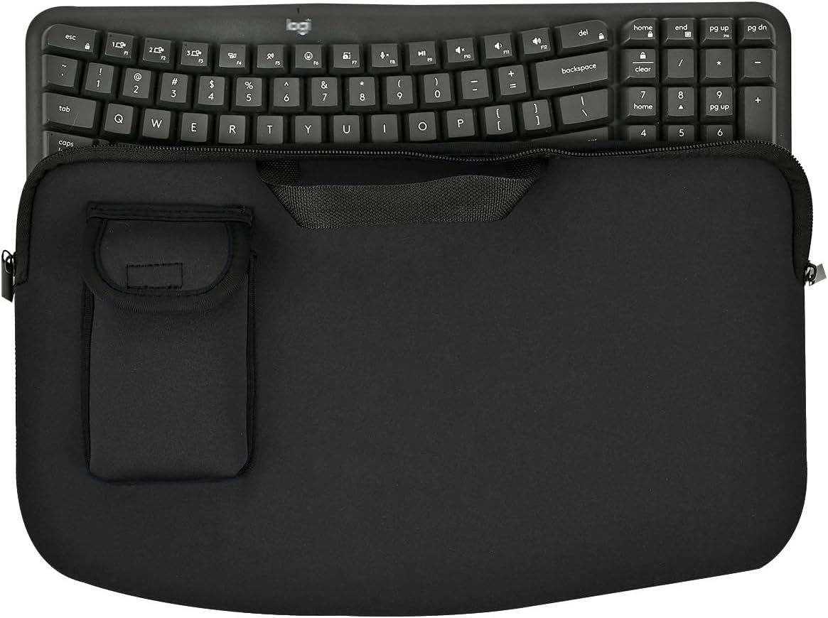 Portable Keyboard Sleeve for Logitech MK670/Wave Keys Ergonomic Keyboard