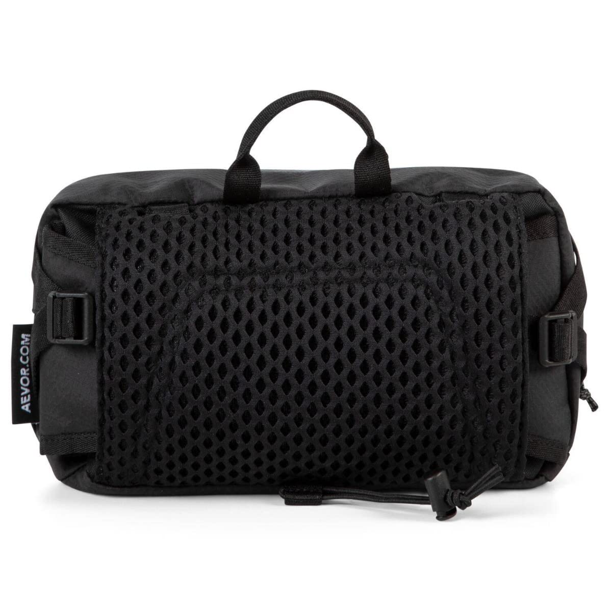 AEVOR Bar Bag Proof Black – Fahrrad Lenkertasche & Hüfttasche – 4L Volumen – Wasserabweisend – Verstaubarer Hüftgurt – 2-in-1 Handlebar Bag – Unisex