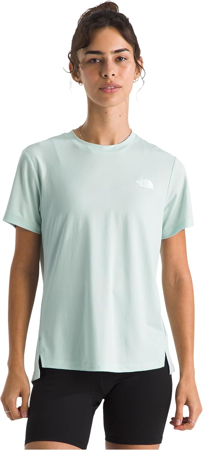 The North Face Women's Flex Short-Sleeve Tee - Moisture Wicking, Forward Set Side Seams, Split Hem