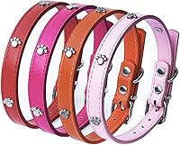Vista 4 de Love Dream Collares de cuero para identificación de cachorros, 14 unidades, de poliuretano suave, ajustables, para identificación de arena