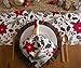 DII Woodland Holly Christmas Holiday Kitchen & Table Décor, Table Runner, 14x72, Poinsettia & Christmas Greenery