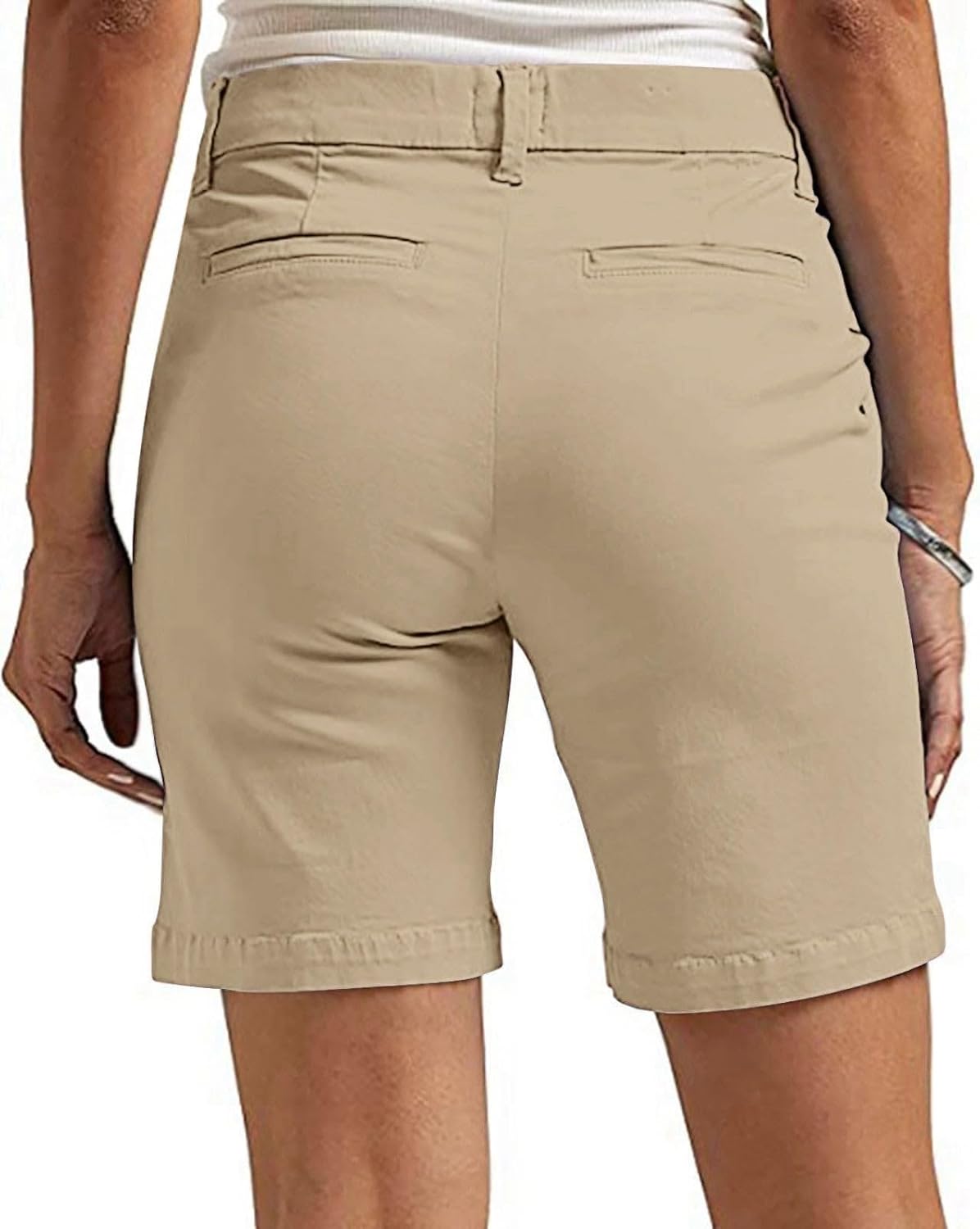 Women Bermuda Shorts Knee Length High Waist Loose Casual Trendy 2026 Summer Chino Straight Leg Hiking Vacation Outfits