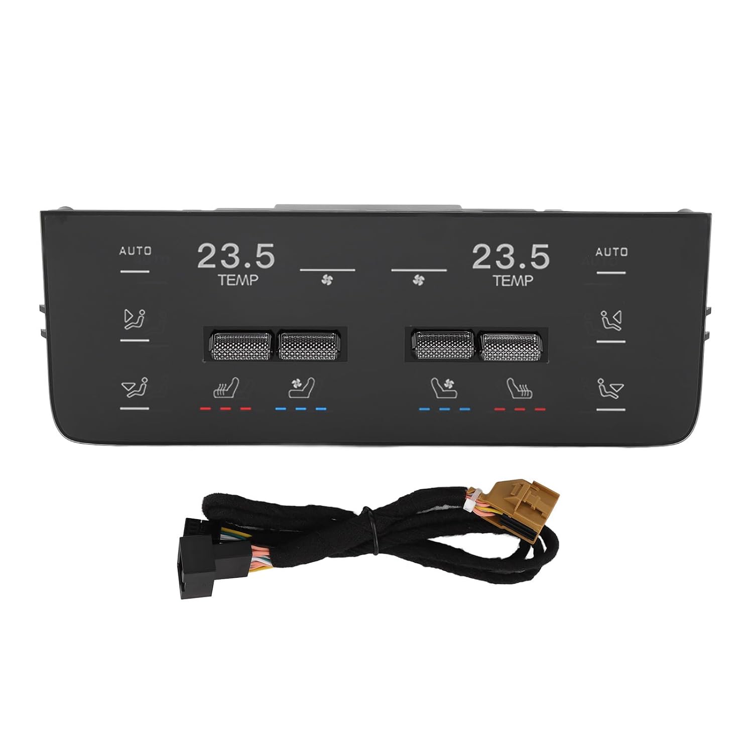 Rear Air Conditioning Panel, Independent Temperature Adjustment Switch Control Panel for Vehicle with LCD Screen, Enhanced Climate Control Experience, Simple Installation,