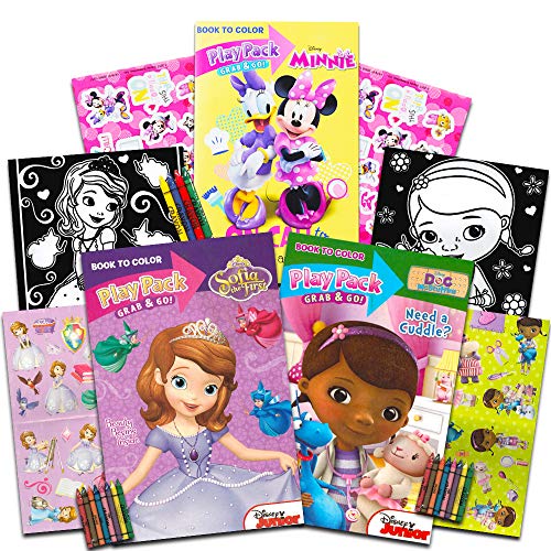 Disney Junior Girl's Grab 'N Go Play Packs Set of 3
