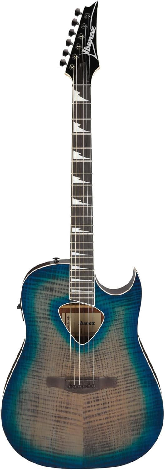 Ibanez Altstar Series ALT50FA Acoustic Electric Guitar, Blue Doom Burst