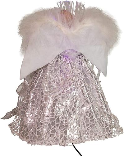 Miniatura 2 de Kurt S. Adler Kurt Adler - Decoración para árbol de árbol de fibra óptica CUL de 12 pulgadas, color plateado