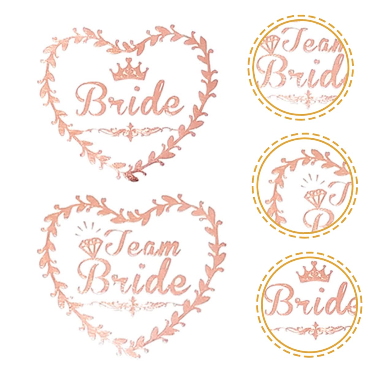 Healeved 200piezas Tatuajes Temporales De Bodas Stickers Para Novias y Damas De Honor Decoración De Fiesta Nupcial De Boda Pegatinas Creativas Para Celebraciones