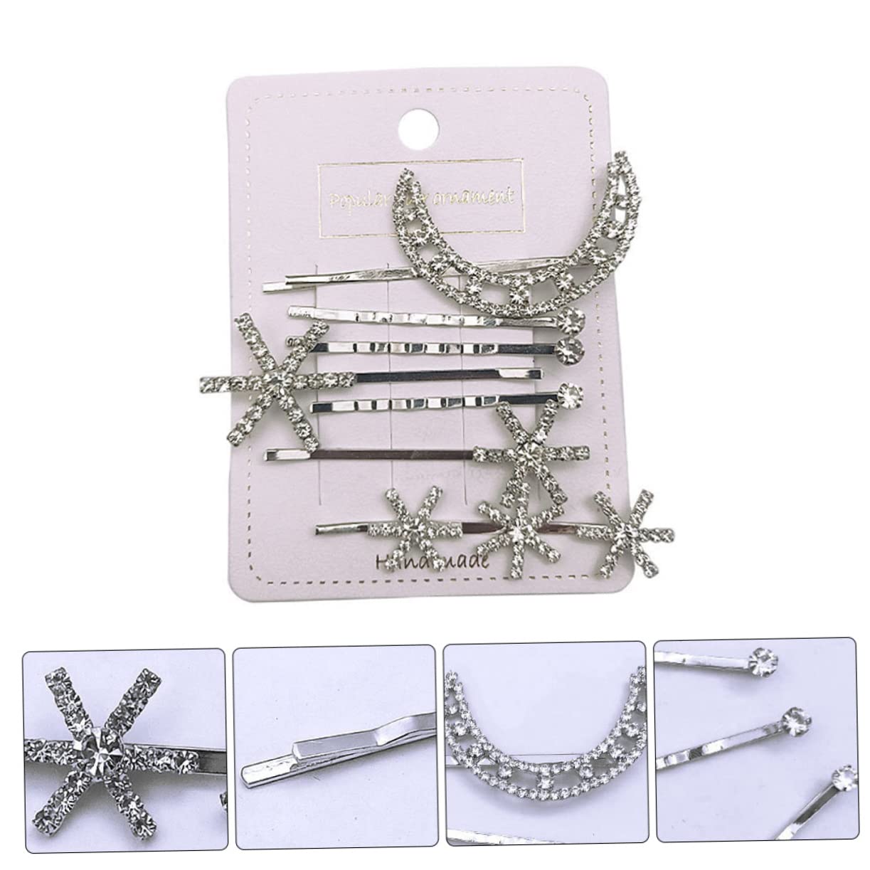 minkissy 21pezzi Fermagli Per Forma Di Stella e Accessorio Decorativo Hollowed Per Donne e Ragazze