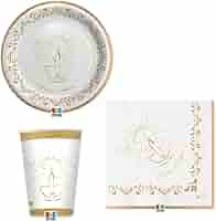 Tovaglioli Per Festa Di Santa Cresima - 20 Pezzi In Carta Monouso | Decorazioni Tematiche Per Eventi Religiosi - Foto 11