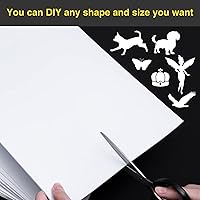 Vista 4 de MEARCOOH Hojas de Espuma Autoadhesivas, Blancas de 9x12 Pulgadas 2mm Papel de Espuma EVA Adhesivo para Manualidades Fabricación de Tarjetas Marcos