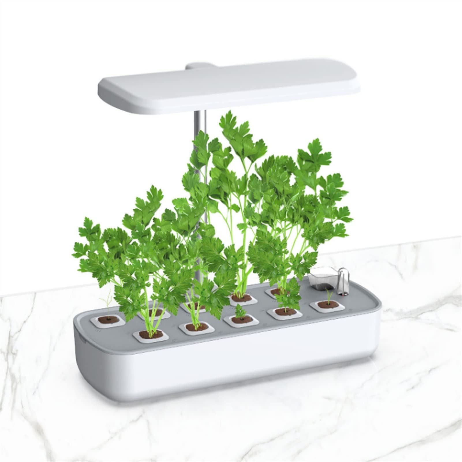 Végétal en Bonne santé, Fruits, système de Croissance de l'hydroponie Complete Kit de démarreur de Jardin d'herbes d'intérieur avec LED Faire Pousser la lumière (Color : White, Size : 1)