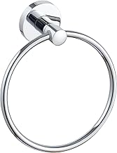 Towel Holders for Bathrooms Wall Mounted - Round Chrome Towel Rail Towel Hanger 150101