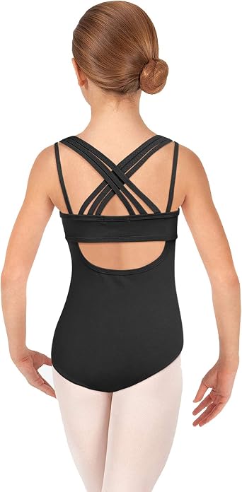 Zaclotre Ballet Leotard for Girls Crisscross Straps Gymnastic Outfits Hollow Back Dance Leotards