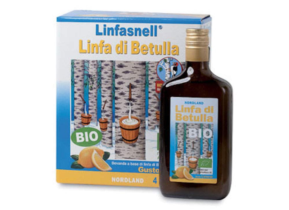 Linfa di Betulla Box 4x700ml Linfasnell by Nordland gusto Limone
