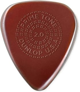 Palheta Dunlop 510P2.0, PRIMETONE Standard Grip 2,0mm, Pacote com 3 Unidades