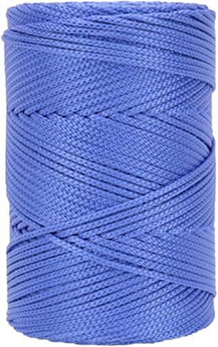 Miniatura 2 de Paquete de 2 hilos de poliéster súper suaves de 8.11 ozlote para tejer macramé de ganchillo para sombreros de verano, hilo para bricolaje de punto a