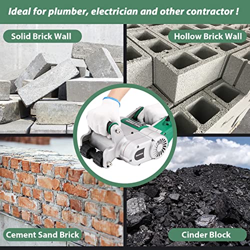 Huanyu Electric Wall Chaser 1 time Molding Wall Groove Cutting Machine Infrared Sighting 4800W Cutting Width 40mm Depth 35mm Wall Chaser Concrete Cutter Magnesium Alloy for Cement Brick Marble 220V 8 Huanyu Electric Wall Chaser 1 time Molding Wall Groove Cutting Machine Infrared Sighting 4800W Cutting Width 40mm Depth 35mm Wall Chaser Concrete Cutter Magnesium Alloy for Cement Brick Marble 220V - Image 8