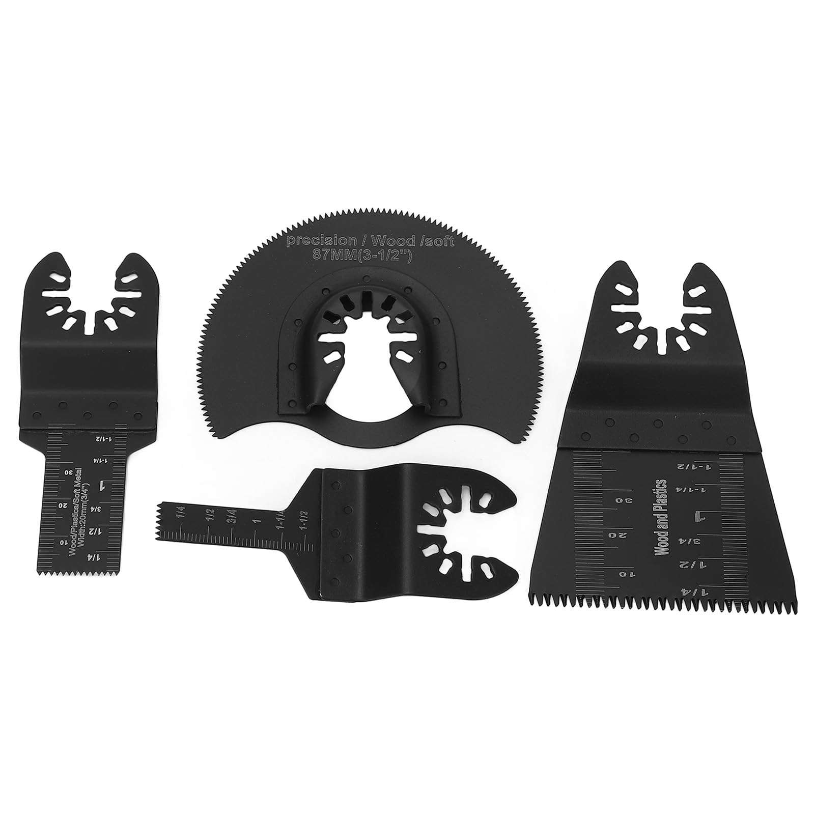 Kit de Cuchillas Multiherramienta, Diseño Universal, 5 Juegos, Juego de Hojas de Sierra Oscilantes de Corte Estable de Amplia Aplicación para Plástico