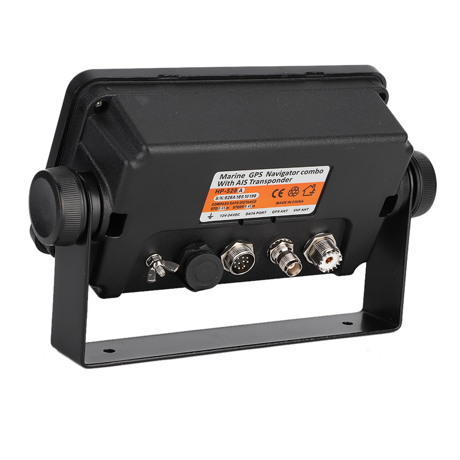Tbest Navegador GPS Marino LCD a Color 528A de 4,3 Pulgadas con Transpondedor AIS Combinado para Barcos, Embarcaciones Pesqueras y Embarcaciones de Recreo Material ABS. El Tamaño de