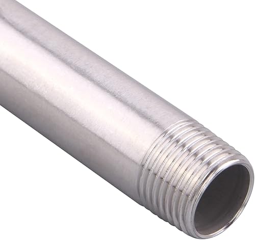 Miniatura 80 de 1/2" X 1/2" NPT Macho NPT Acero Inoxidable 304 Acoplamiento De Tubo De Acoplamiento De Acoplamiento De Tubo De Montaje 4" Longitud