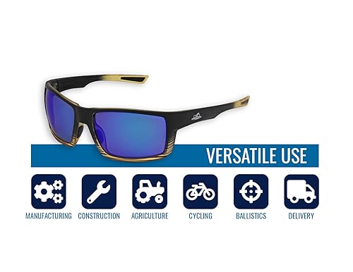 Miniatura 10 de Bullhead Safety Sawfish - Gafas de seguridad con tinte variable y lente de tecnología antiniebla de rendimiento, protección contra la luz UV,