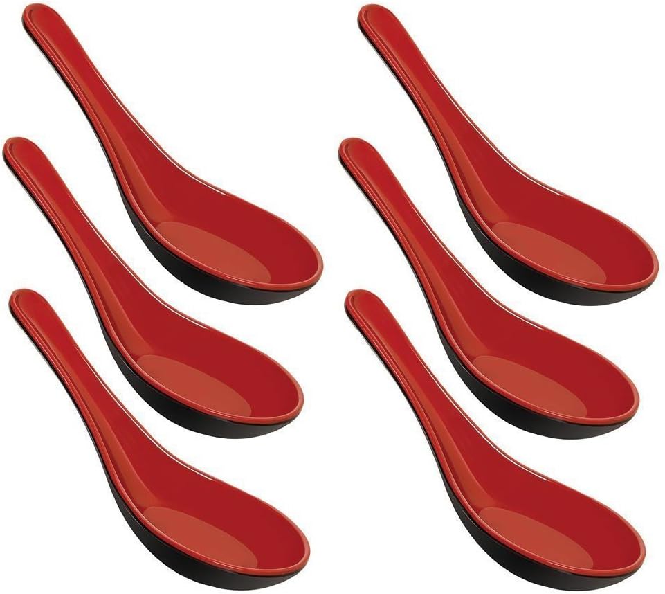 Amazon.com: Happy Sales Melamine Soba, Rice Spoons, Chinese Won Ton ...